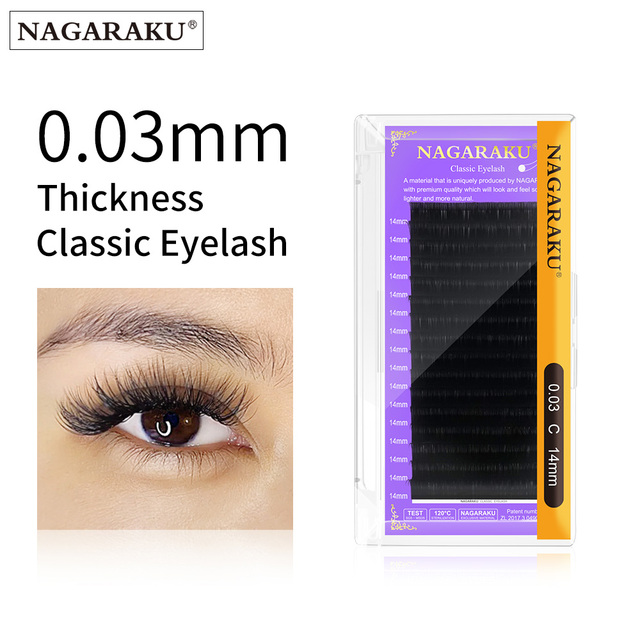 0.03 mm Wholesale Eyelash Extension Mink Eyelash Individual Lashes Extension Eyelash Mink Lashes Extension Nagaraku Official