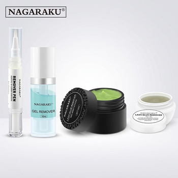 NAGARAKU Professional False Eyelash Glue Remover Primer Jelly Cream Gel Remover Adhesive Bonded Glue Eyelashes Make up Tools